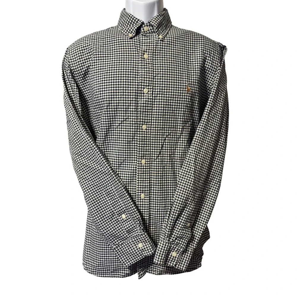 Polo Ralph Lauren Men's Classic Fit Gingham‎ Button Down Shirt Size L